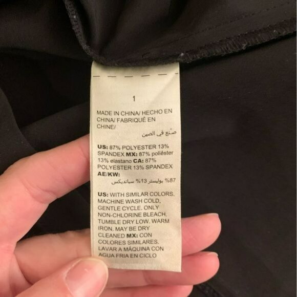 Chico’s womens black full zip lightweight top with ruffle detail -1 - Picture 5 of 8